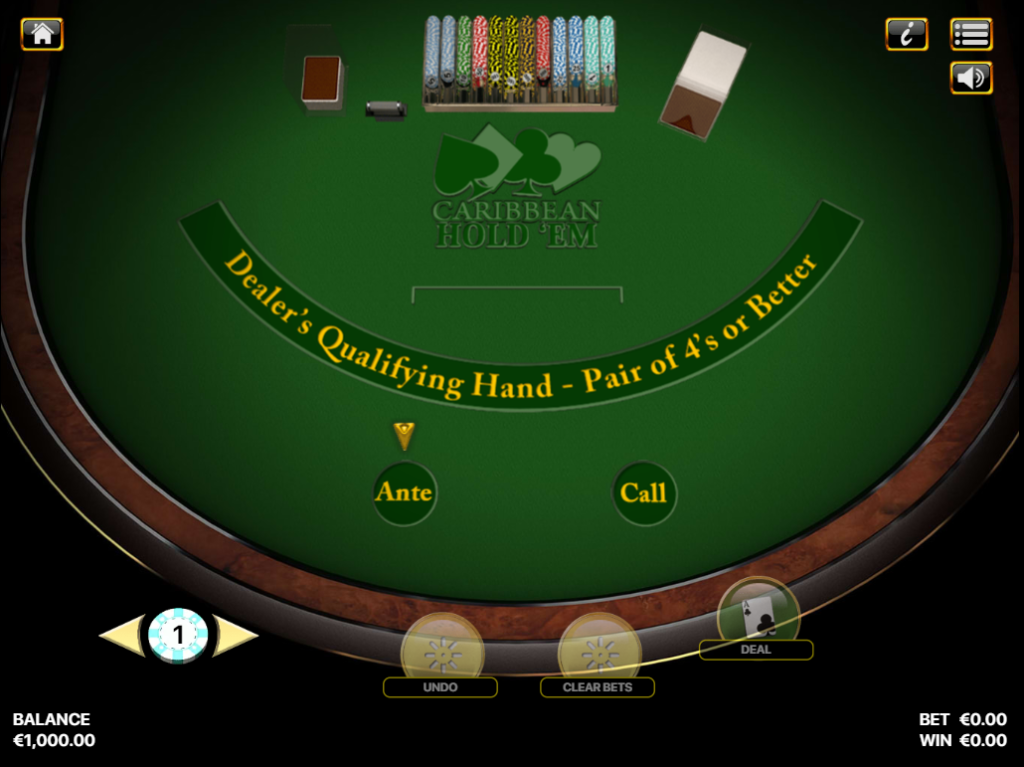 Карибський холдем покер в онлайн казино Покербет Україна